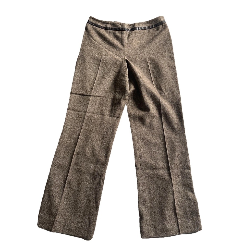 Vintage Womens Pendleton Wool Dress Pants Trousers Brown Size 8 Inseam 29" USA